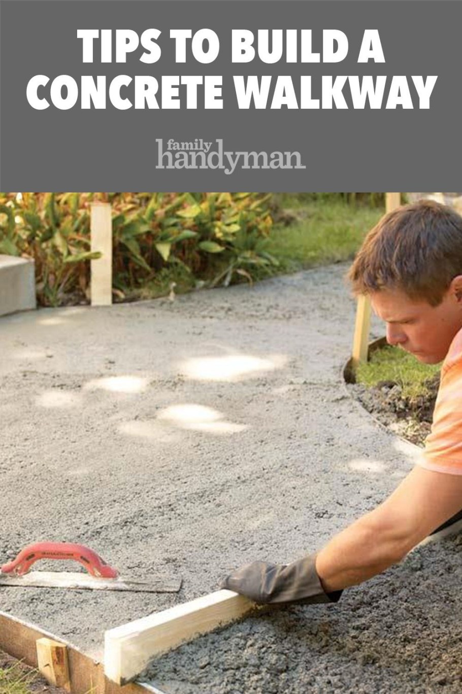 Бетонные дорожки на даче