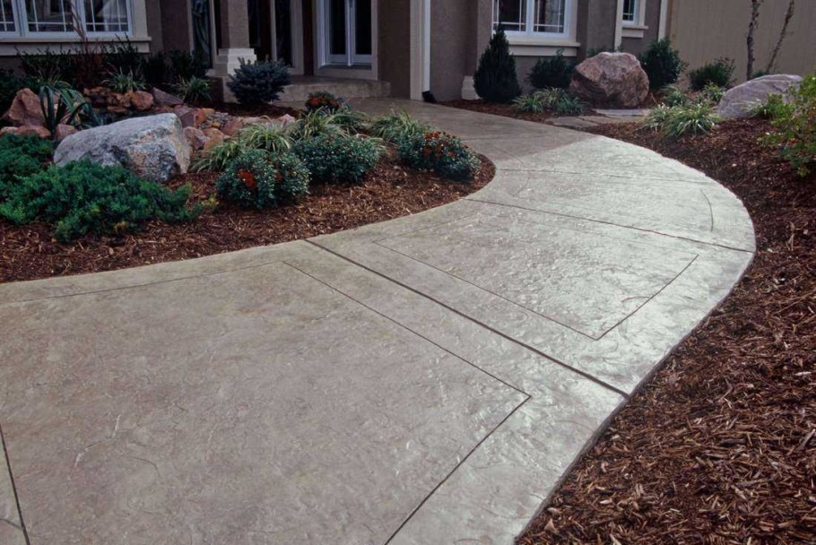 Красивые бетонные дорожки