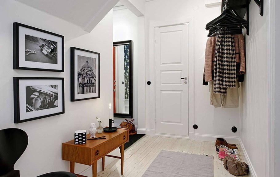 Прихожая в стиле Сканди