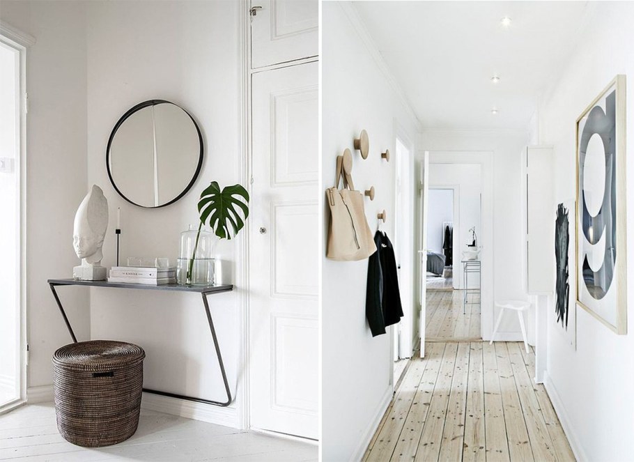 Сканди стиль в интерьере прихожей