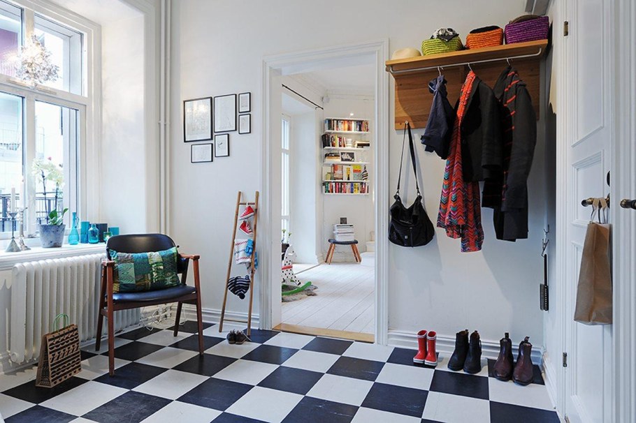 Прихожая в стиле Скандинавия