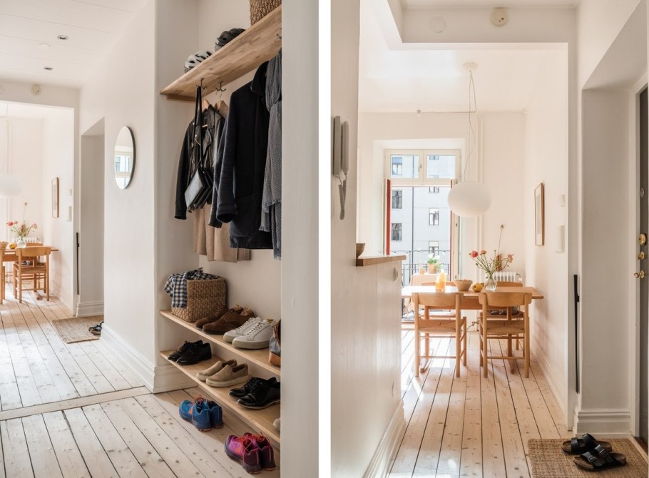 Маленькая прихожая Сканди