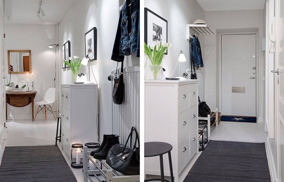 Интерьеры квартир в стиле Сканди прихожая