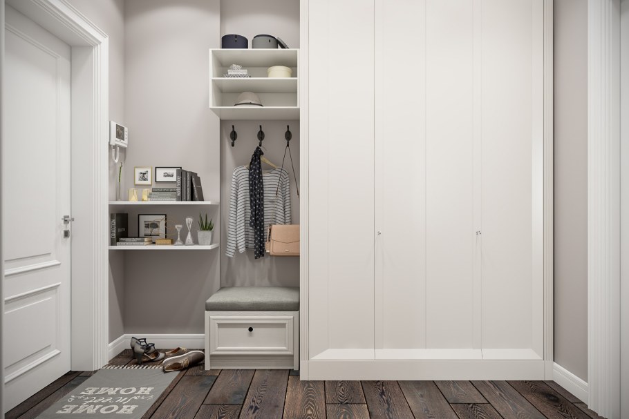 Сканди прихожая икеа