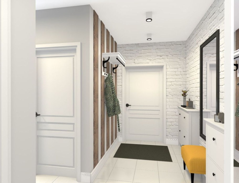 Интерьер прихожей Сканди