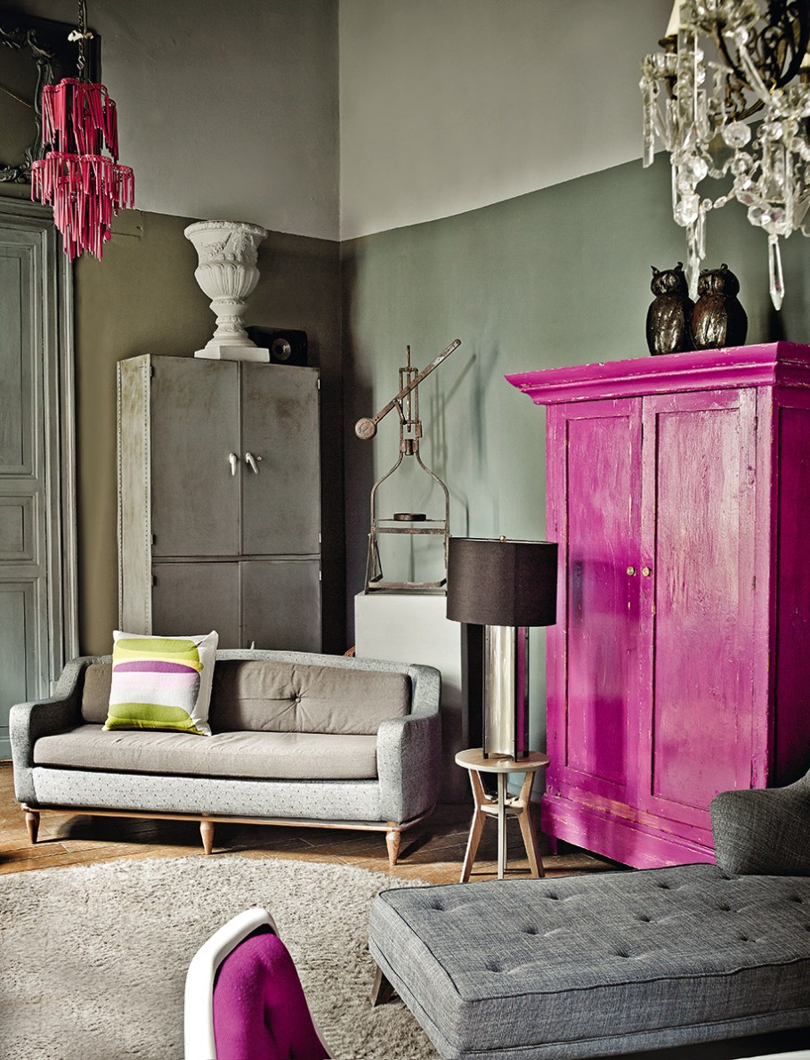 Акцентные цвета в интерьере