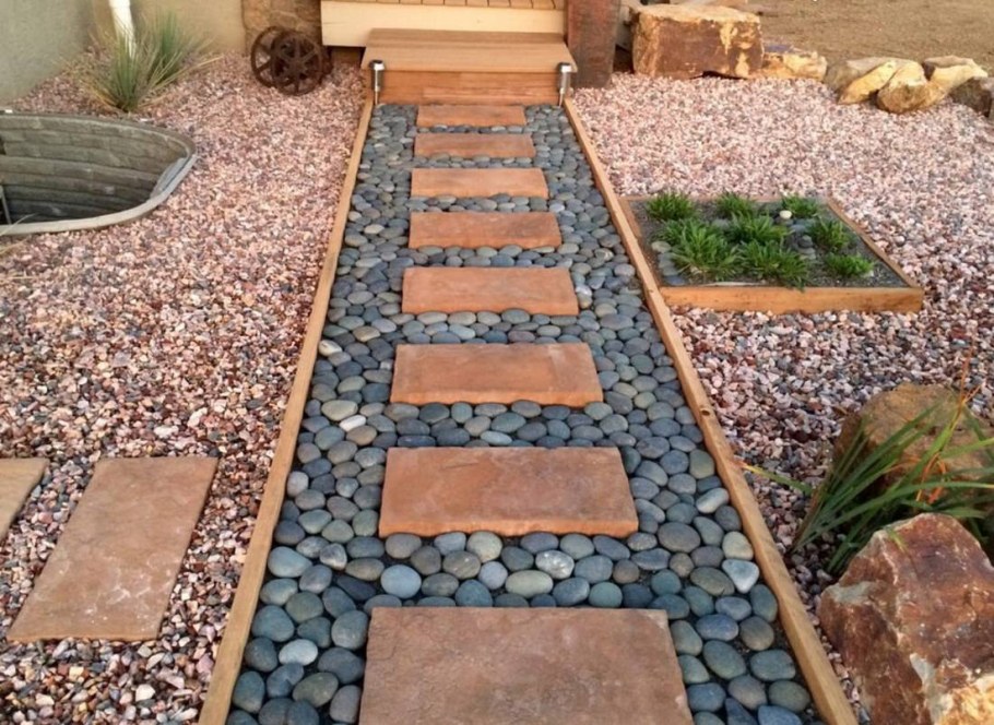 Декоративные дорожки в саду