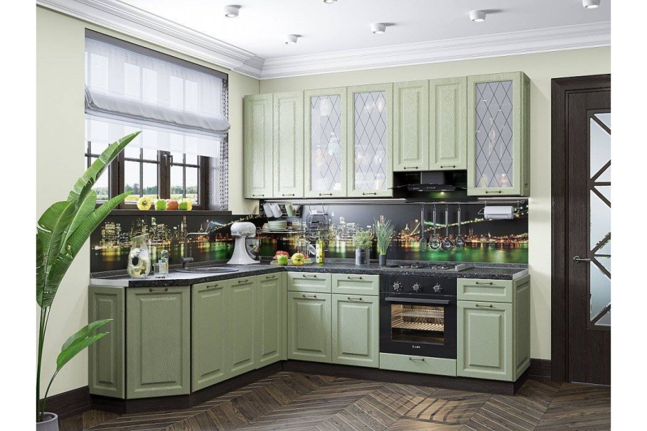 Мебель Виват кухня Ницца дуб серый