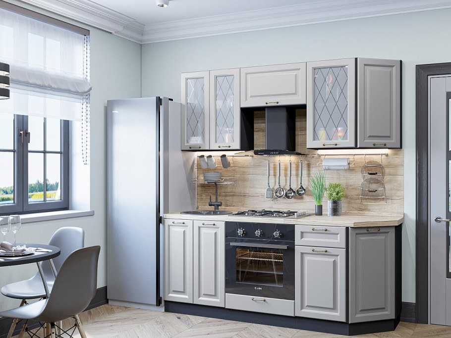 Кухня Ницца дуб серый Виват