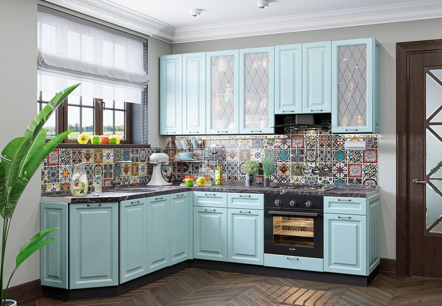 Кухня Гранд зеленый ДСВ