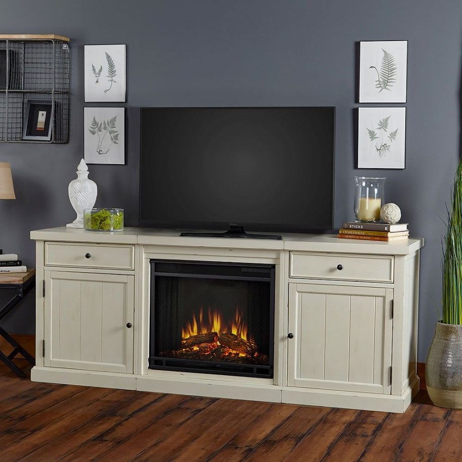 Тумба со встроенным камином