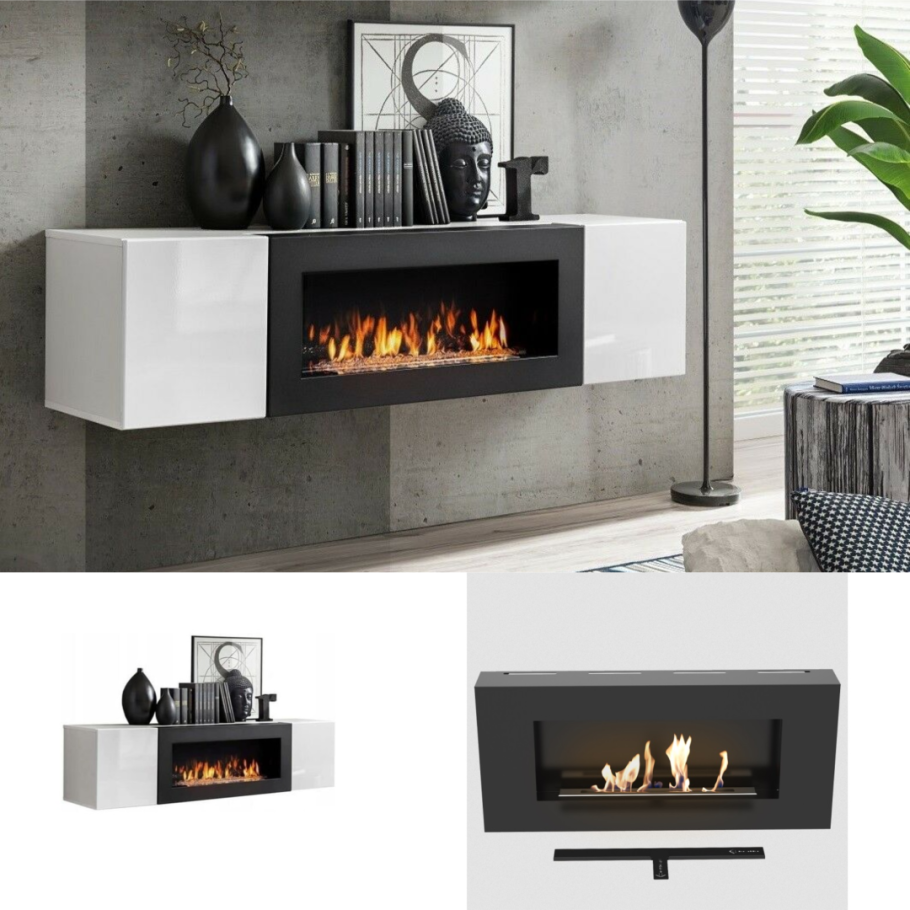 Встроенный камин в интерьере