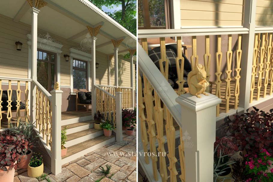 Резная веранда