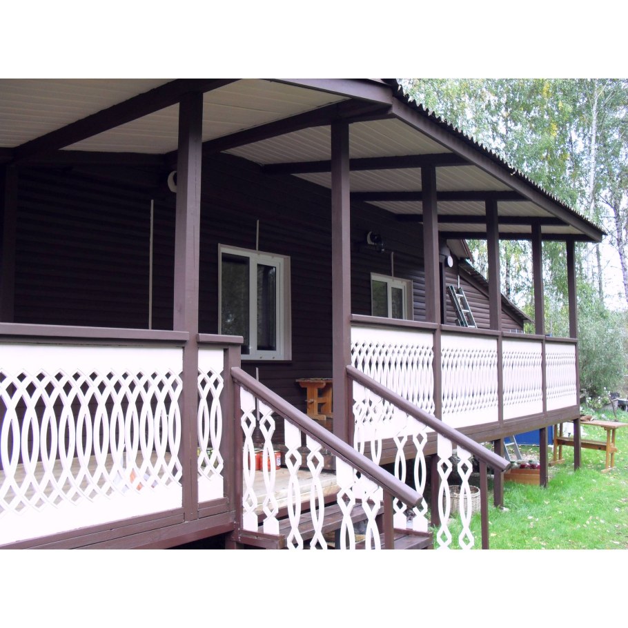 Варианты покраски веранды