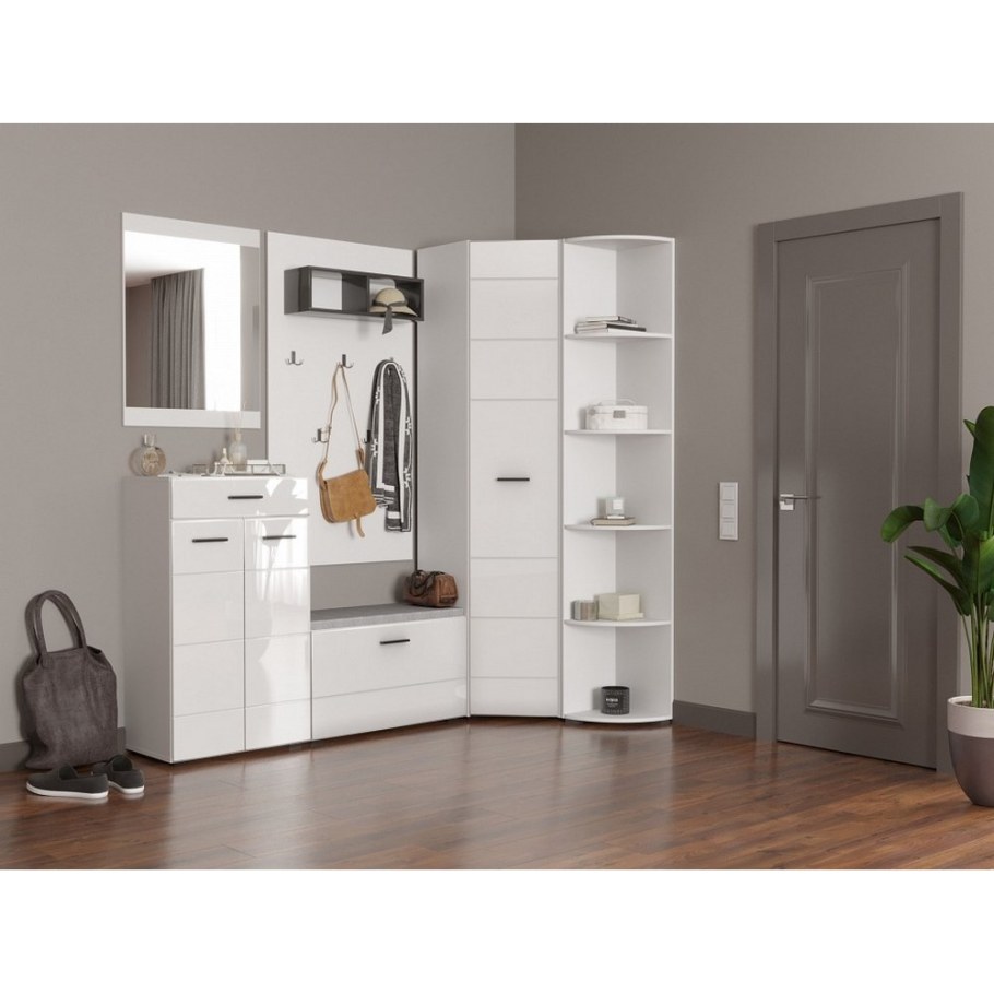 Прихожая НК-мебель Глосс белый