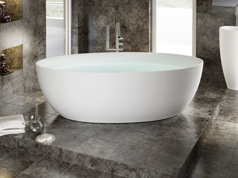 Ванна отдельностоящая Barcelona Nilo 5101 Nero lucido синяя