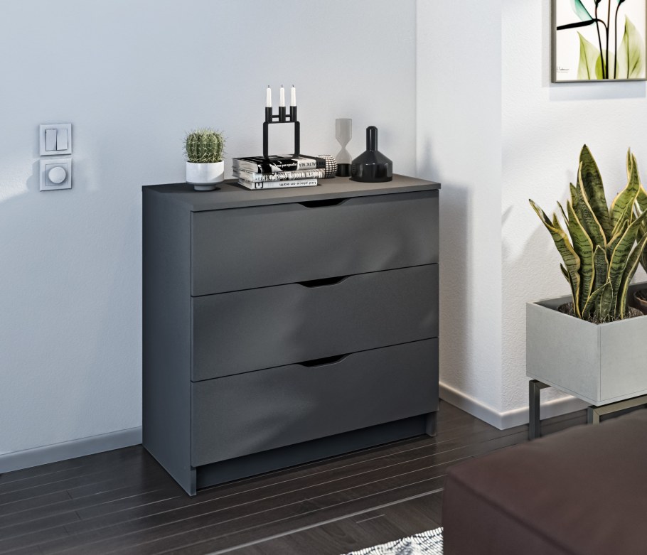 Комод Бруклин серый