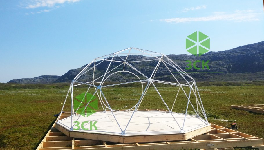 Беседка сфера геокупол