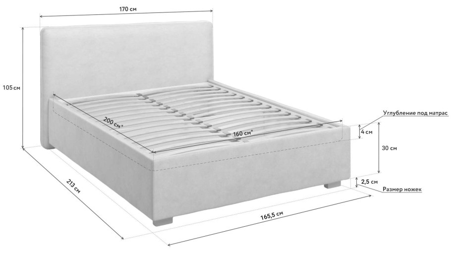 Кровать Марлена Аскона