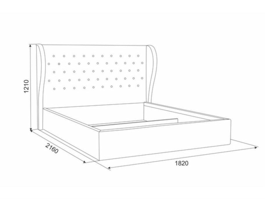 Кровать Жасмин 1.6 Муссон