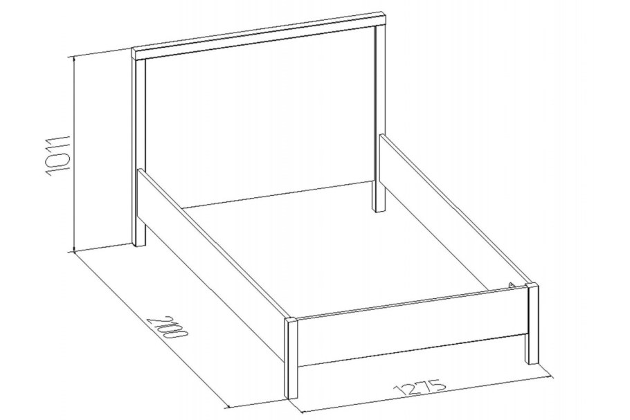 Bauhaus 2 кровать(1600) б/т