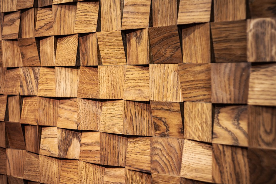 3д панели из спилов бруса Castorama