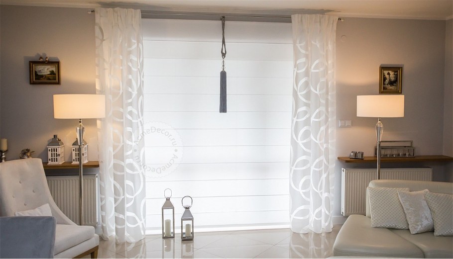 Тюль в современном интерьере