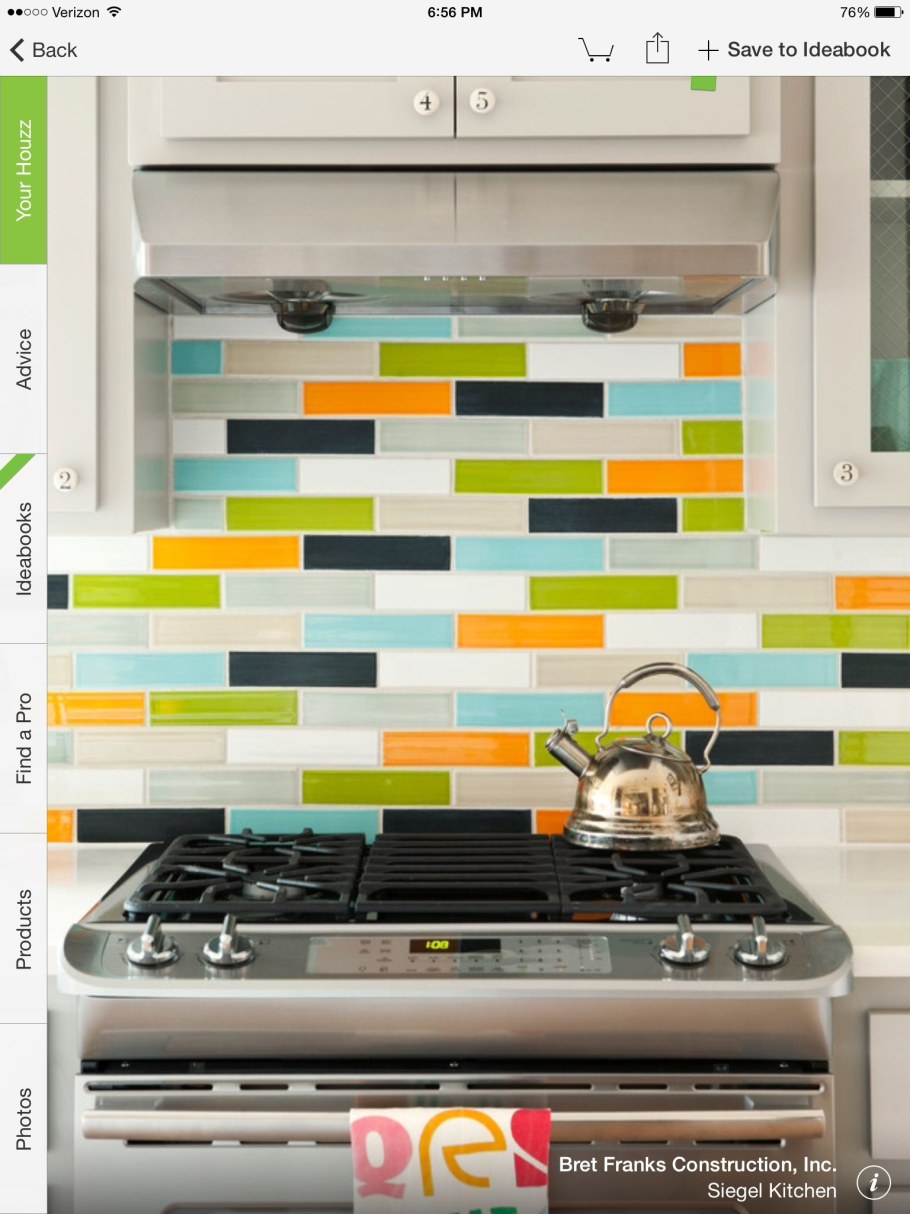 Цветная плитка для кухни на фартук