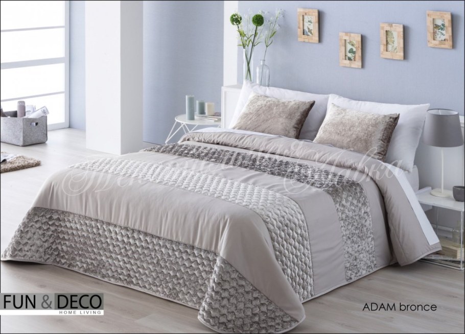 Покрывало + 2 наволочки Antilo Kristel Gris 270х270
