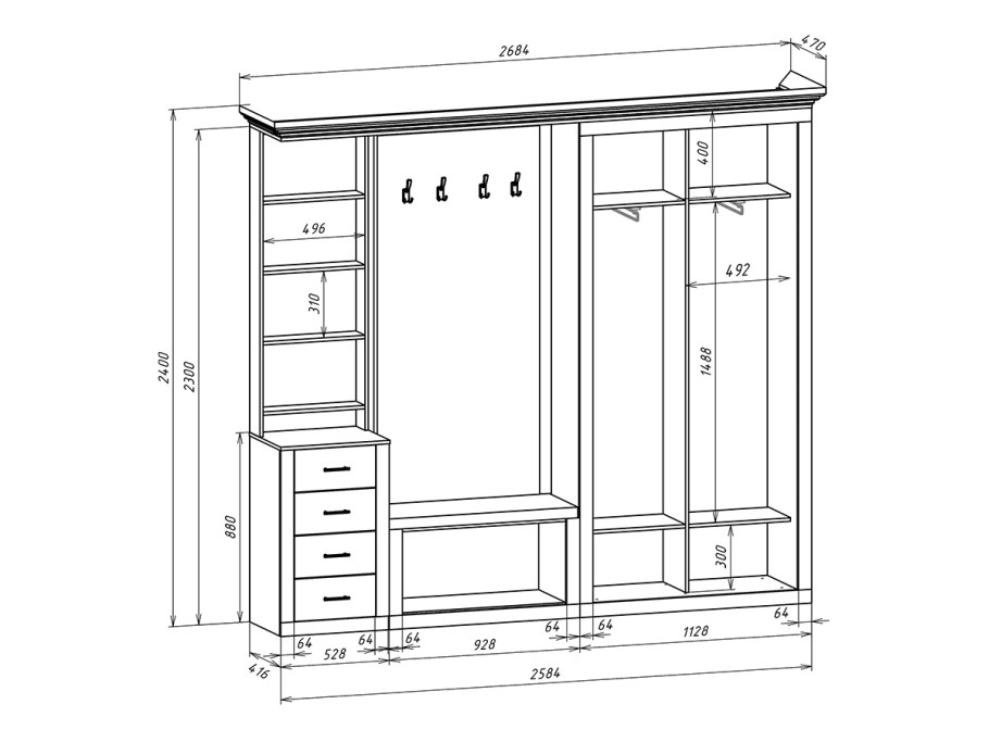 Чарли Лайт прихожая фабрика стиль