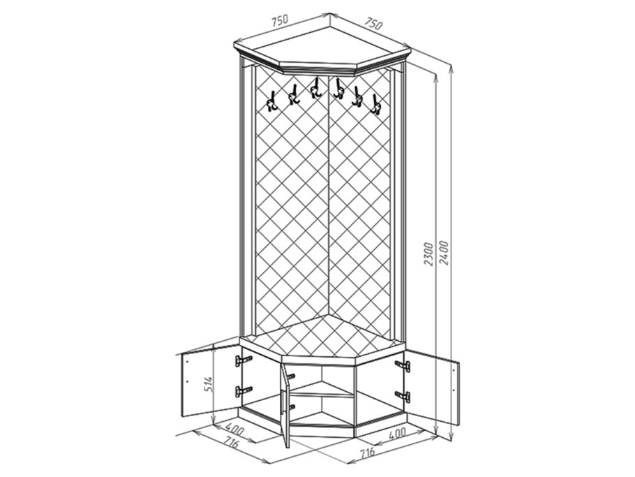 Чарли Лайт прихожая фабрика стиль