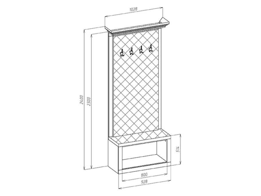 Прихожая Чарли Лайт 4 фабрика стиль