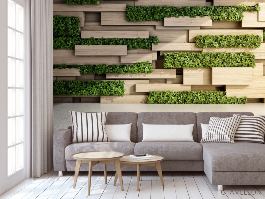 Стеновые панели с зеленью