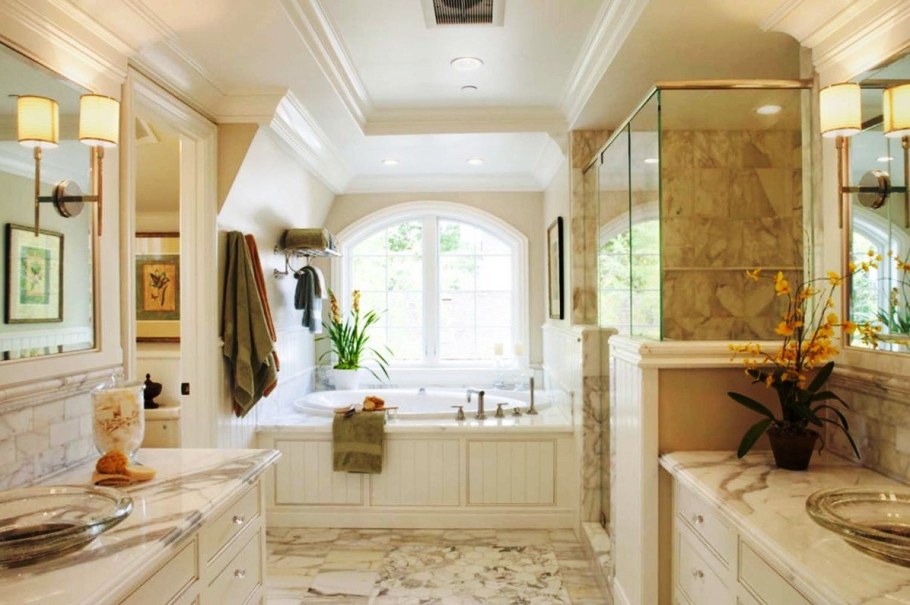 Ванная комната в коттедже