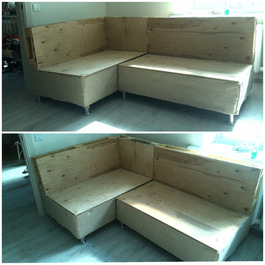 Угловой диван раскладной своими руками