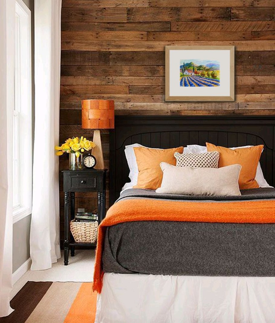 Сочетание оранжевого в интерьере