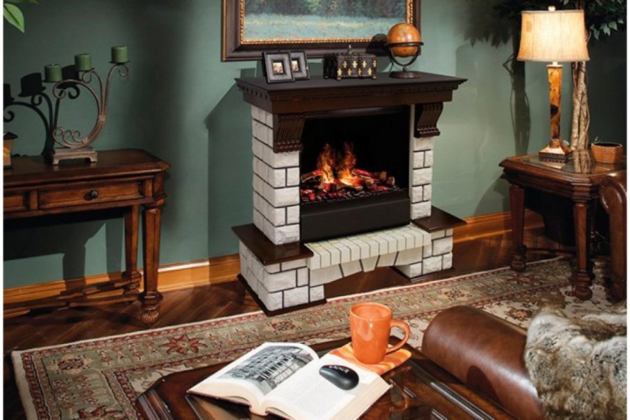 Камины в интерьере гостиной