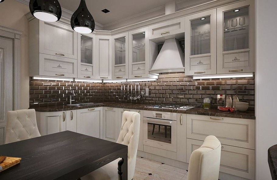 Кухня Неоклассика Мария белая