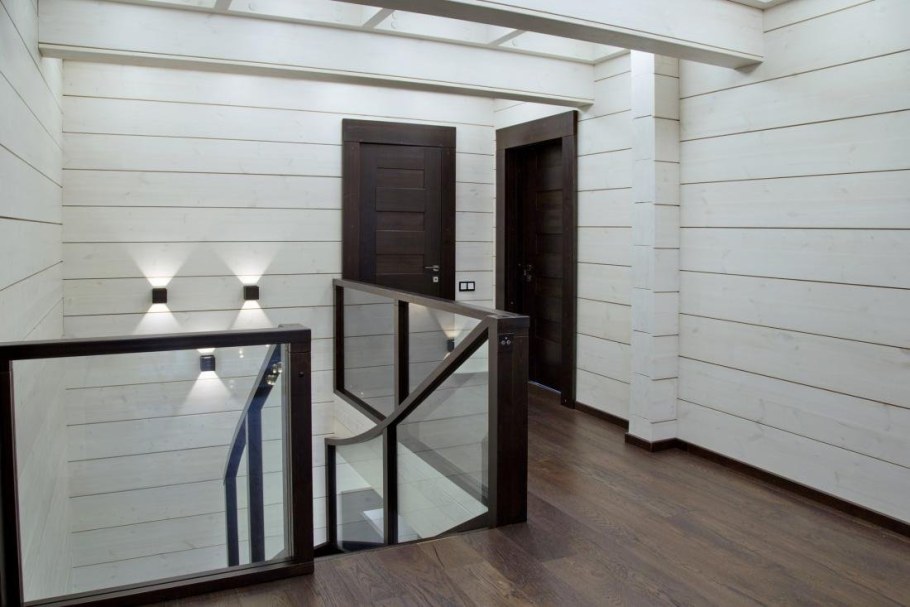 Отделка имитацией бруса внутри