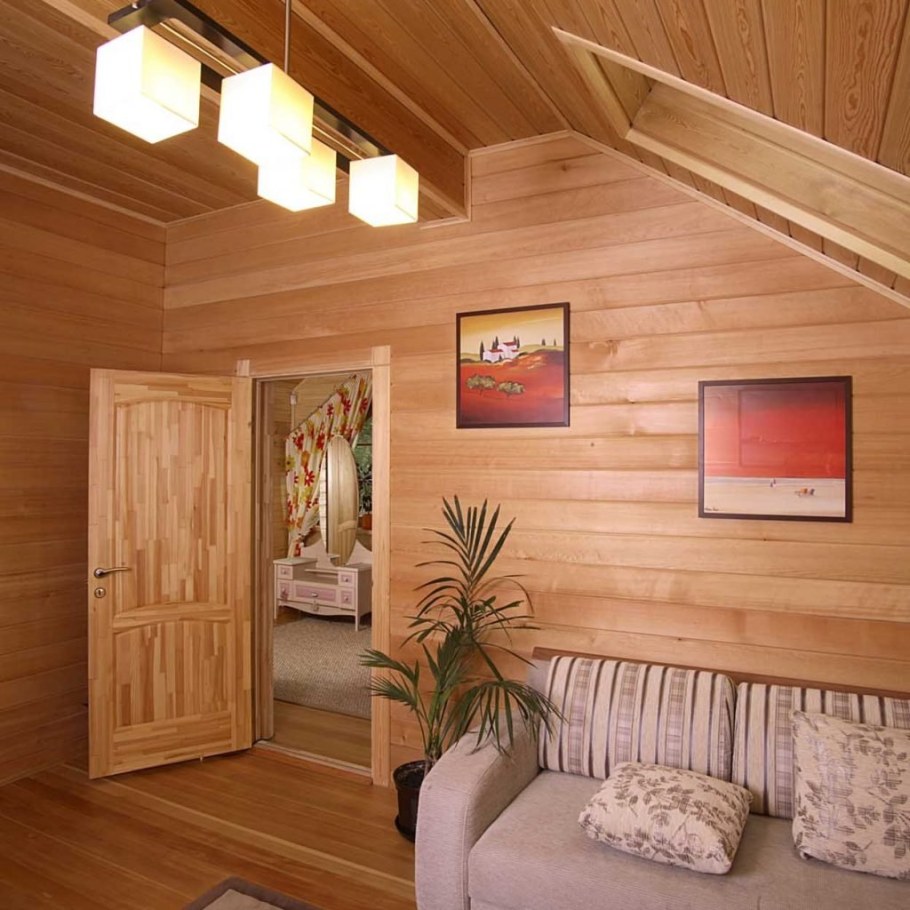 Вагонка штиль в интерьере