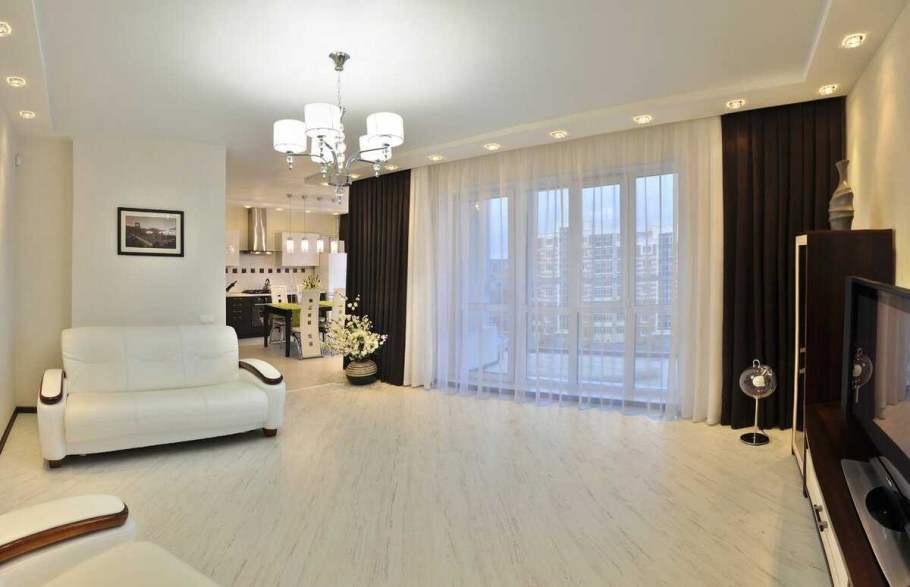 Светлый пол в интерьере