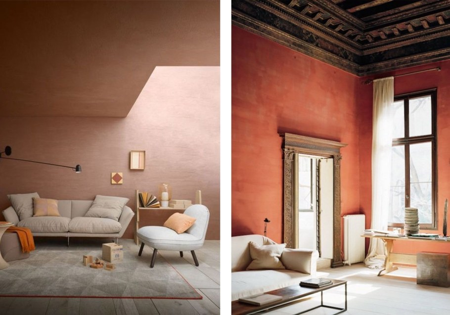 Терракотовый цвет в интерьере