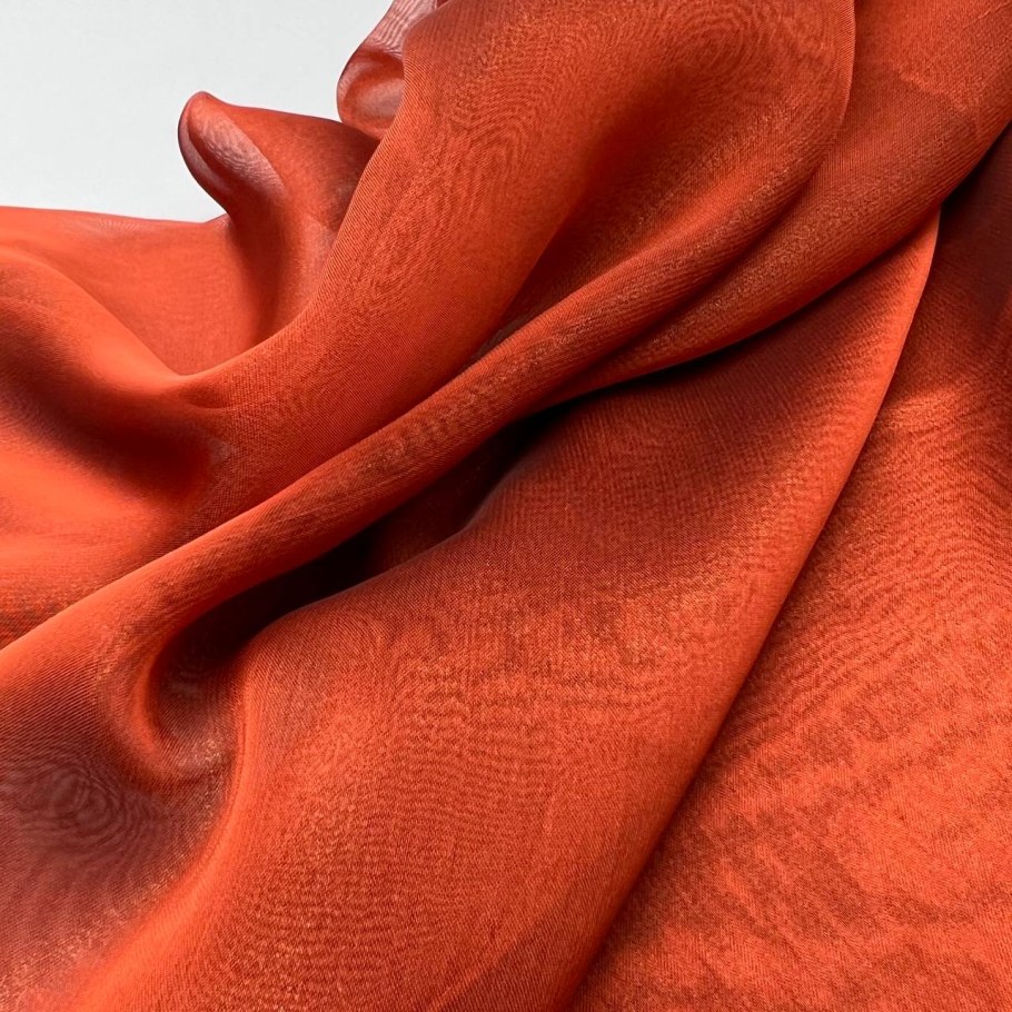 Ткань цвет терракот