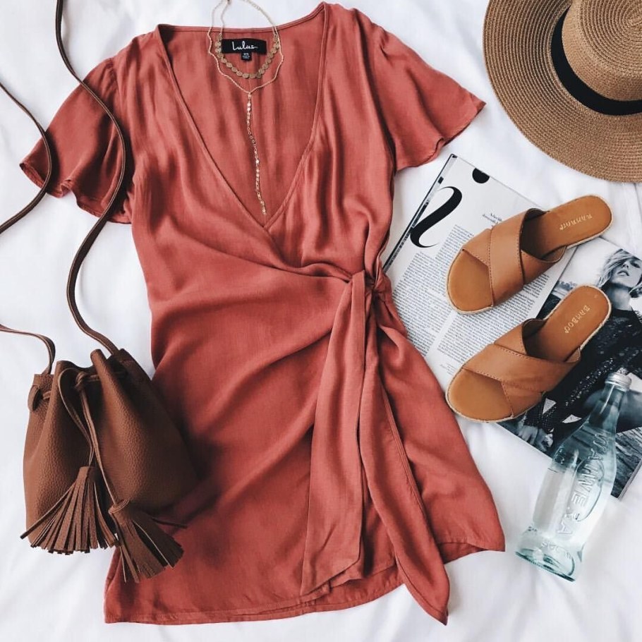 Сочетание цветов терракотовый в одежде