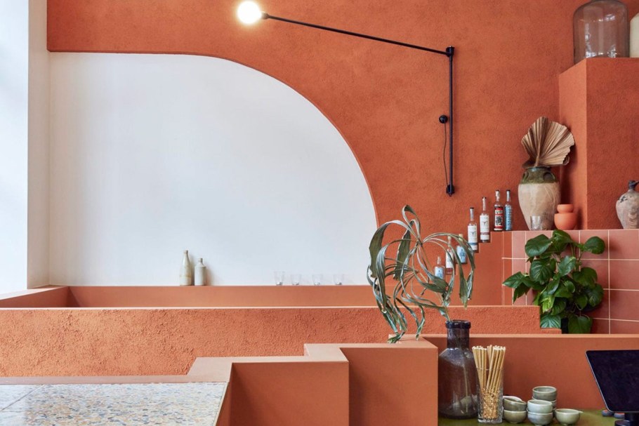 Терракотовый цвет в интерьере