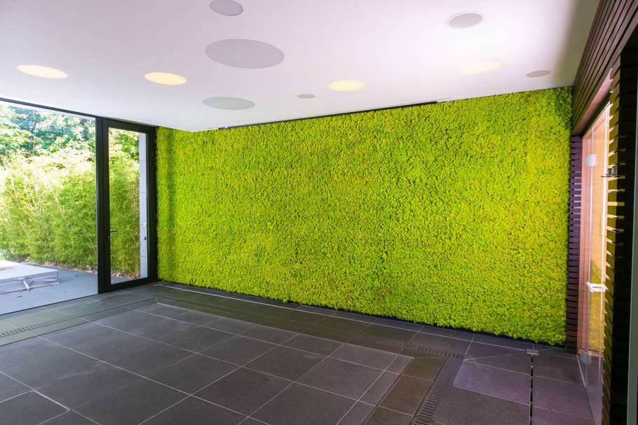 Искусственная трава на стене