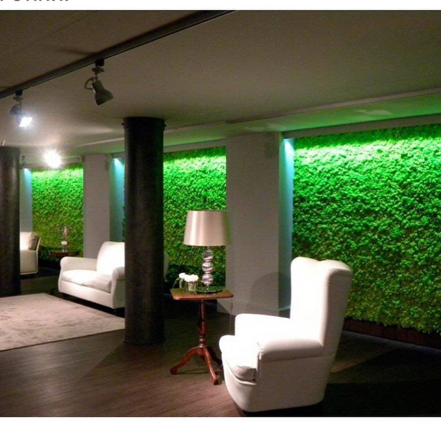 Искусственный мох в интерьере