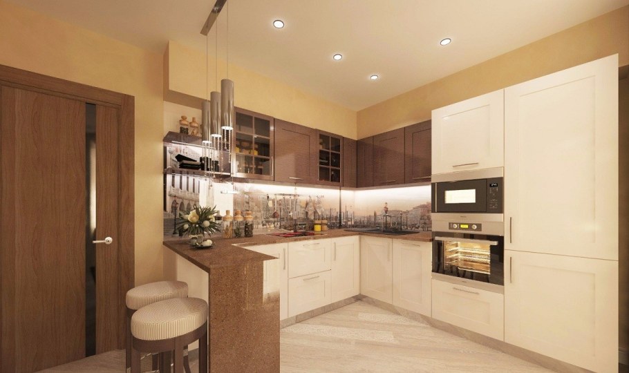 Кухни бежевого цвета