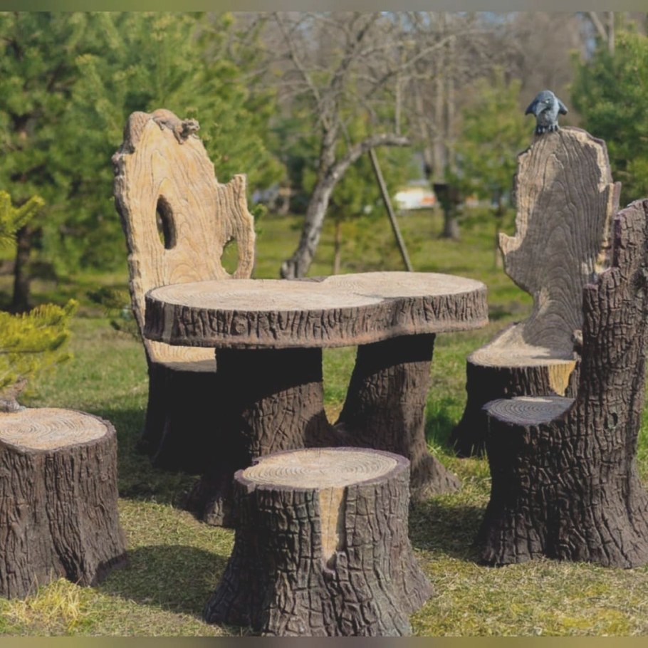 Деревянные украшения для сада