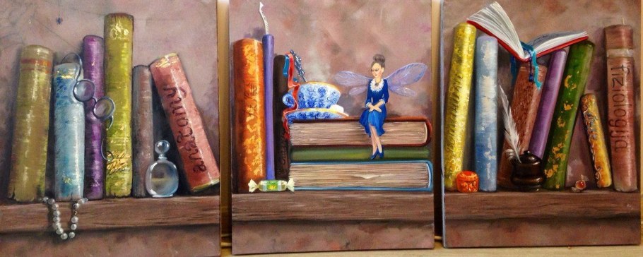 Живопись книжные полки
